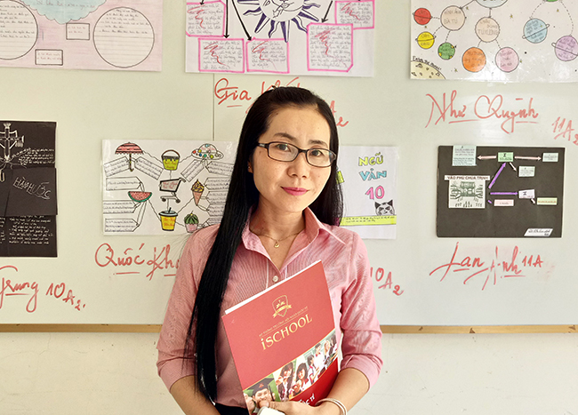 Cô Bùi Quân Đặng Thủy Tiên – giáo viên bộ môn Ngữ văn, cống hiến nhiều phương pháp giảng dạy mới hiệu quả