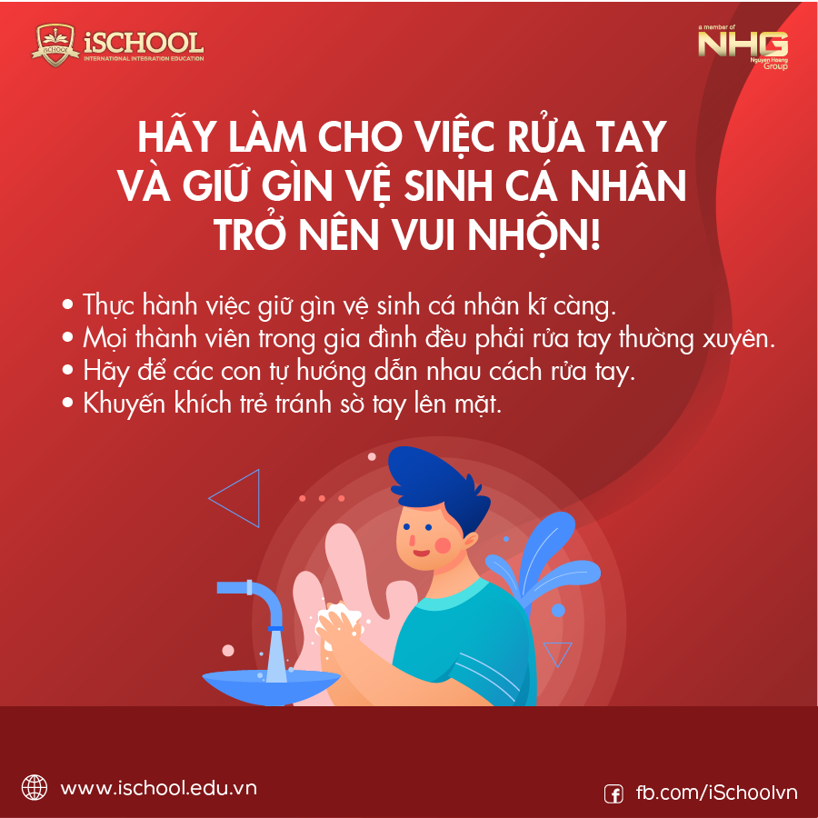 Cùng iSchool Chăm Sóc Con Trong Môi Trường Ở Nhà và Cộng Đồng Đông Đúc Mùa Covid