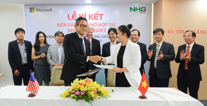 Microsoft và Nguyễn Hoàng hợp tác phát triển trường học hiện đại