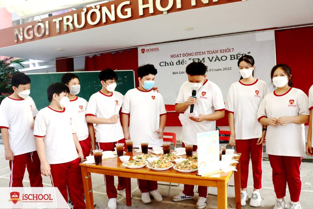 Hoạt động STEM “Em vào bếp” dành cho học sinh khối 7 tại iSchool Long An