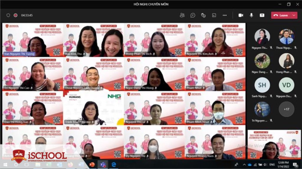 HỘI NGHỊ CHUYÊN MÔN: ĐỊNH HƯỚNG GIÁO DỤC THEO HỆ GIÁ TRỊ iSCHOOL