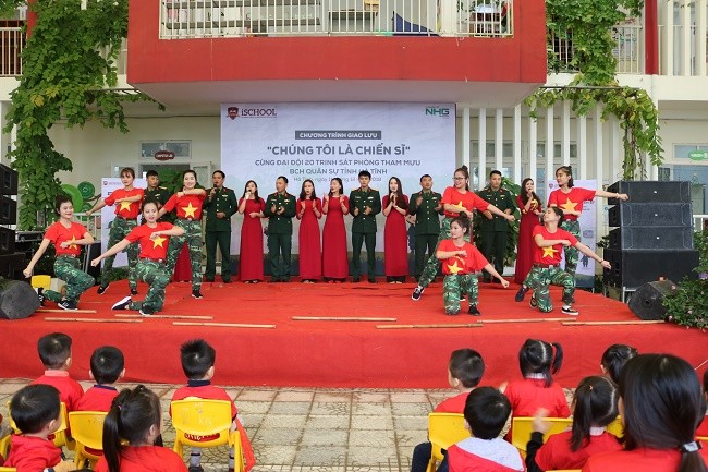 iSchool Ha Tinh: Mầm non iSchool Hà Tĩnh sôi nổi với chương trình “Chúng tôi là chiến sỹ”