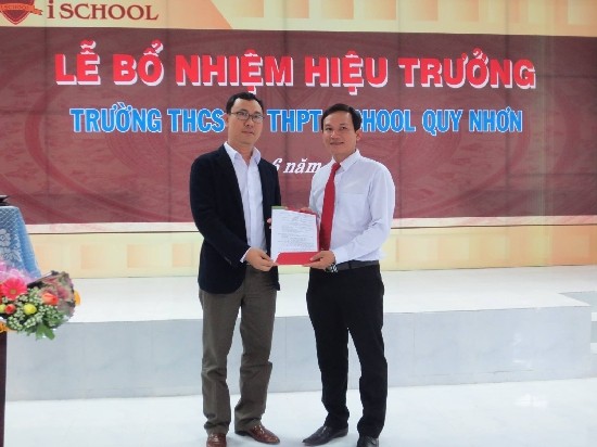iSchool Quy Nhơn: Bổ nhiệm Hiệu trưởng