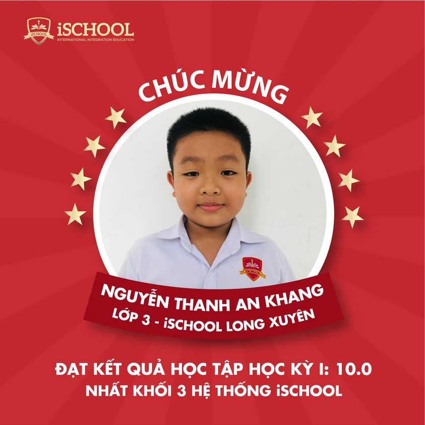 iSCHOOL LONG XUYÊN: iSERS ĐẠT KẾT QUẢ HỌC TẬP CAO NHẤT KHỐI 3 CỦA HỆ THỐNG iSCHOOL
