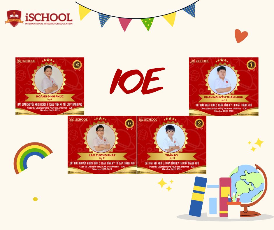 iSchool Rạch Giá gặt hái “quả ngọt” tại cuộc thi IOE năm 2023