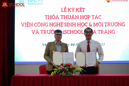 iSchool Nha Trang: Lễ ký kết thỏa thuận hợp tác với Viện Công nghệ sinh học & môi trường