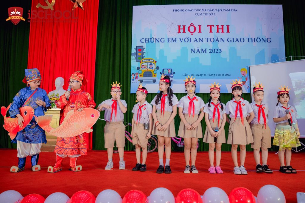 iSCHOOL CẨM PHẢ TỰ TIN THỂ HIỆN TRÊN SÂN KHẤU HỘI THI “CHÚNG EM VỚI AN TOÀN GIAO THÔNG NĂM 2023