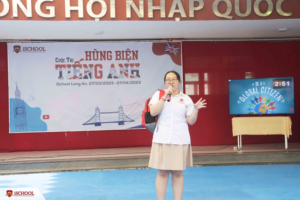 Học sinh iSchool Long An tranh tài sôi nổi tại Cuộc thi Hùng biện Tiếng Anh cấp trường năm học 2022-2023