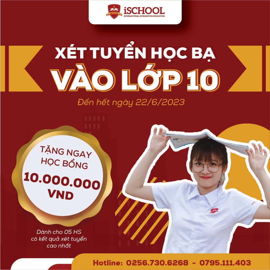 iSCHOOL QUY NHƠN XÉT TUYỂN HỌC BẠ VÀO LỚP 10