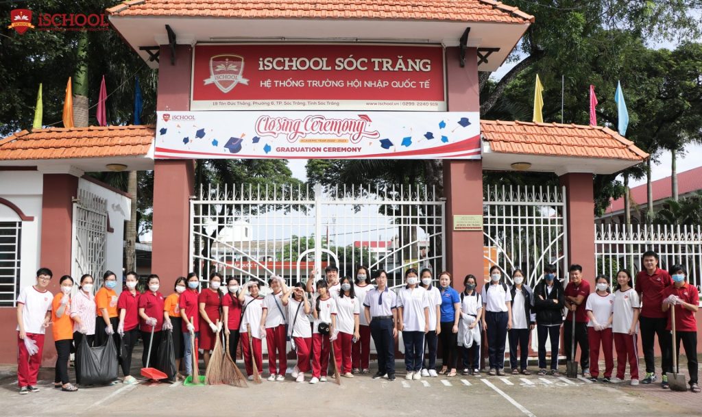 iSCHOOL SÓC TRĂNG TỔ CHỨC VỆ SINH MÔI TRƯỜNG HƯỞNG ỨNG NGÀY THÀNH LẬP HỆ THỐNG iSCHOOL