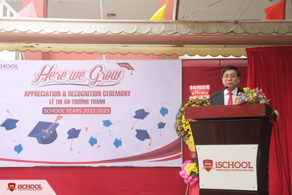 Lễ tri ân và Trưởng thành ý nghĩa dành cho học sinh khối 5, khối 9 và khối 12 năm học 2022 -2023 tại iSchool Long An