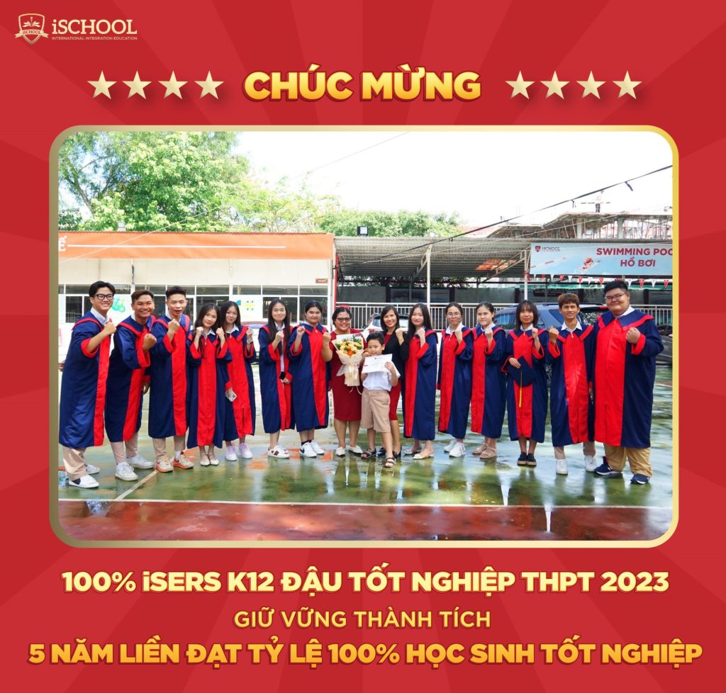 CHÚC MỪNG 100% iSER KHỐI 12 iSCHOOL SÓC TRĂNG ĐẬU TỐT NGHIỆP THPT 2023