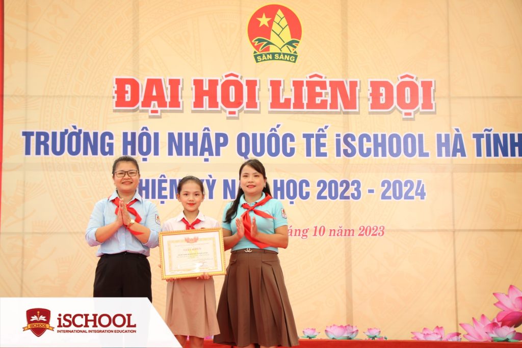 Trường iSchool Hà Tĩnh tổ chức Đại hội Liên đội, nhiệm kỳ năm học 2023-2024