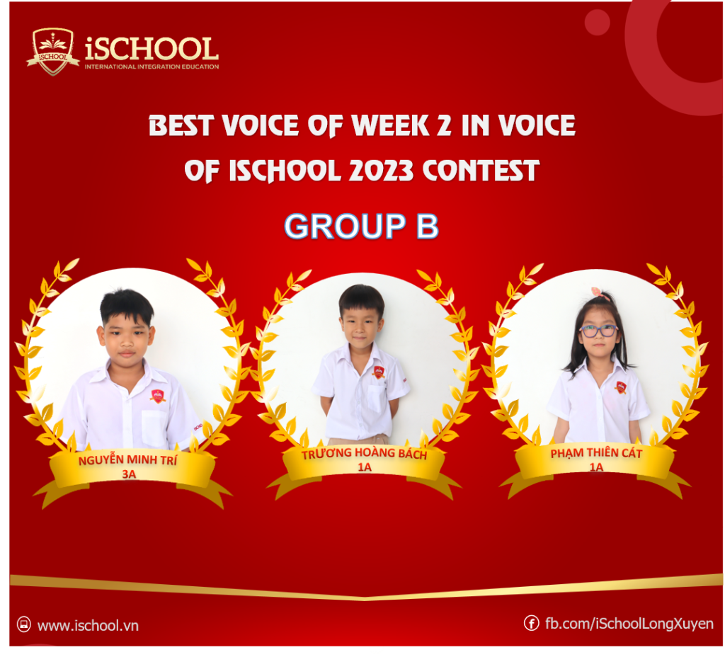 iSCHOOL LONG XUYÊN: KẾT QUẢ TUẦN 2 – VOICE OF iSCHOOL