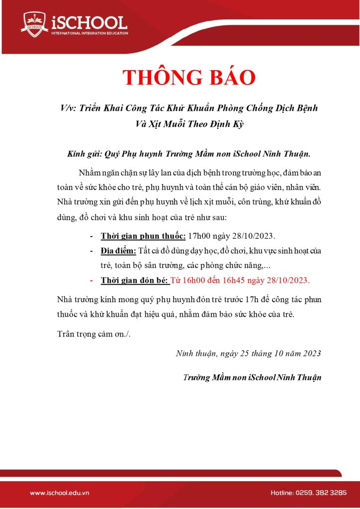 Thông báo từ o