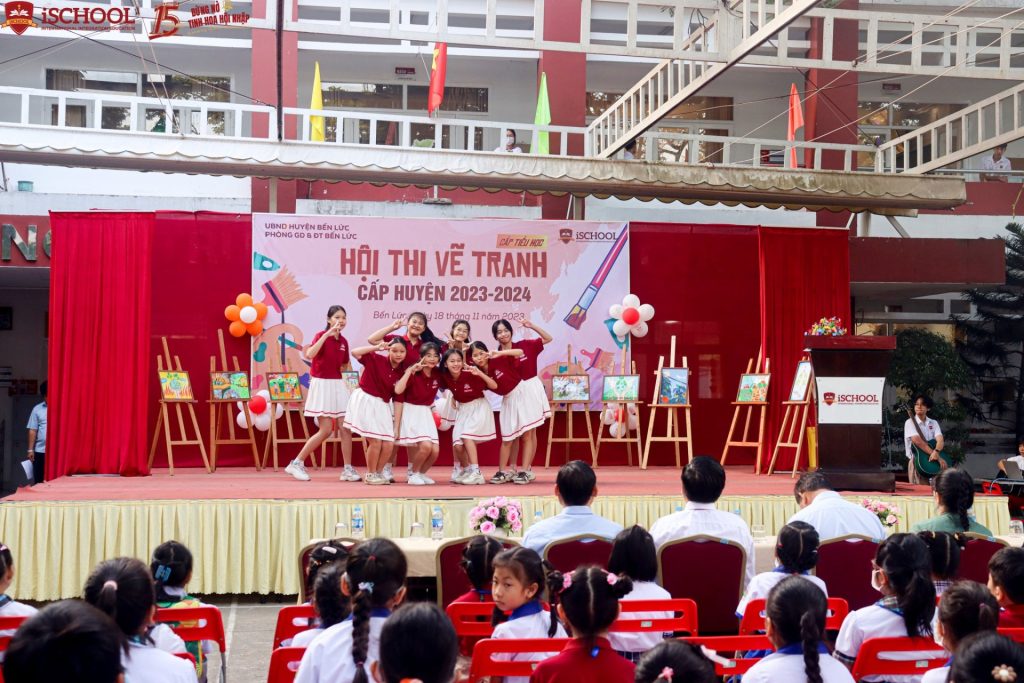 Rộn ràng hội thi vẽ tranh cấp huyện năm học 2023-2024 tại iSchool Long An