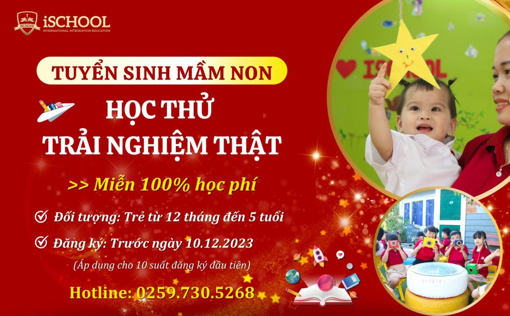 Học thử – Trải nghiệm thật cùng iSers mầm non iSchool Ninh Thuận