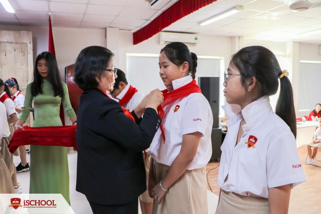 iSCHOOL TRÀ VINH – LỄ KẾT NẠP ĐỘI VIÊN NĂM HỌC 2023-2024