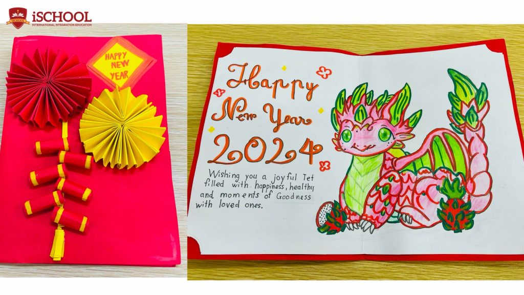 iSCHOOL NHA TRANG: TRANG TRÍ THIỆP VỚI CHỦ ĐỀ “SPREAD LOVE TO THE WORLD”
