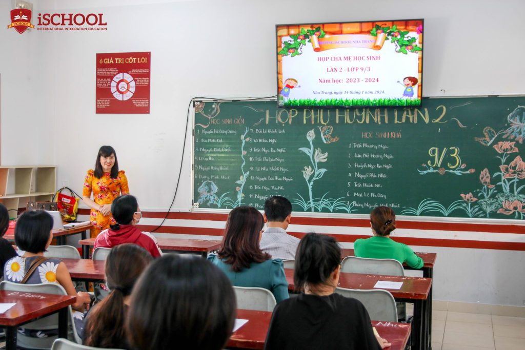 iSCHOOL NHA TRANG: HỌP PHỤ HUYNH HỌC SINH HỌC KÌ NĂM HỌC 2023 – 2024