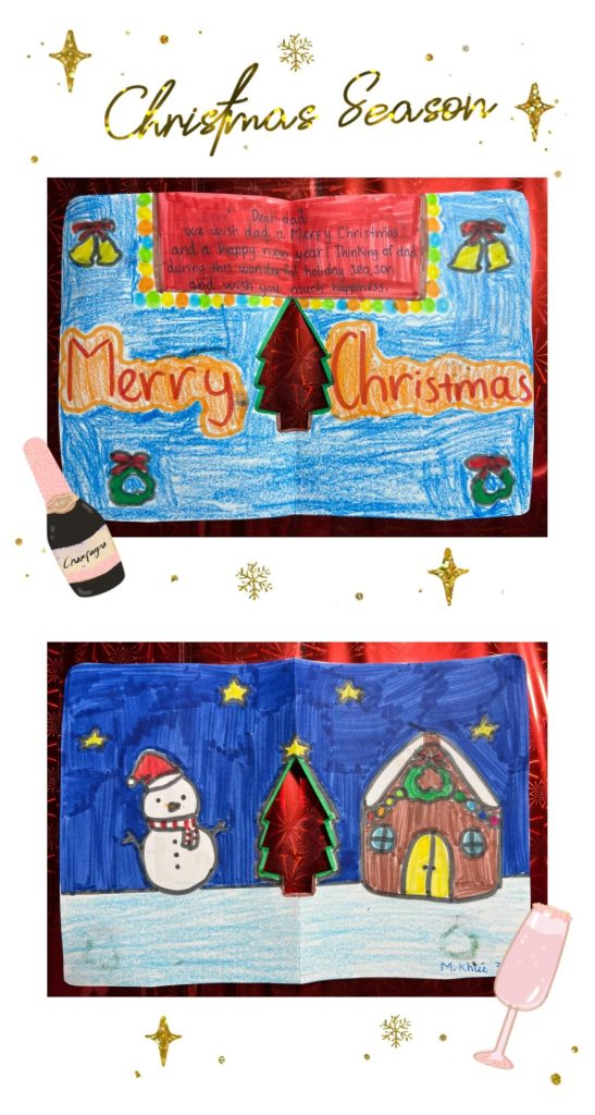 iSCHOOL NHA TRANG: SẢN PHẨM HỌC TẬP “TRANG TRÍ THIỆP MERRY CHRISTMAS”