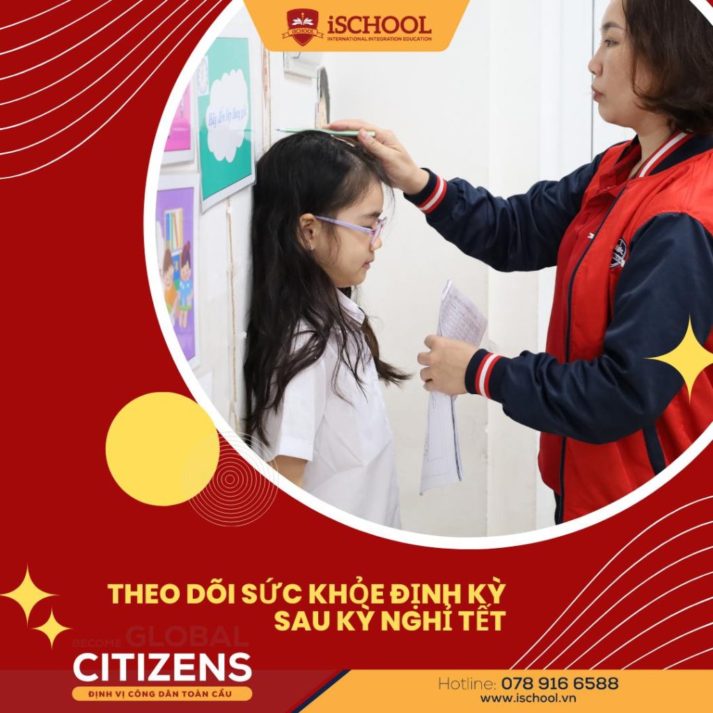 THEO DÕI SỨC KHỎE ĐỊNH KỲ HỌC SINH SAU KÌ NGHỈ TẾT