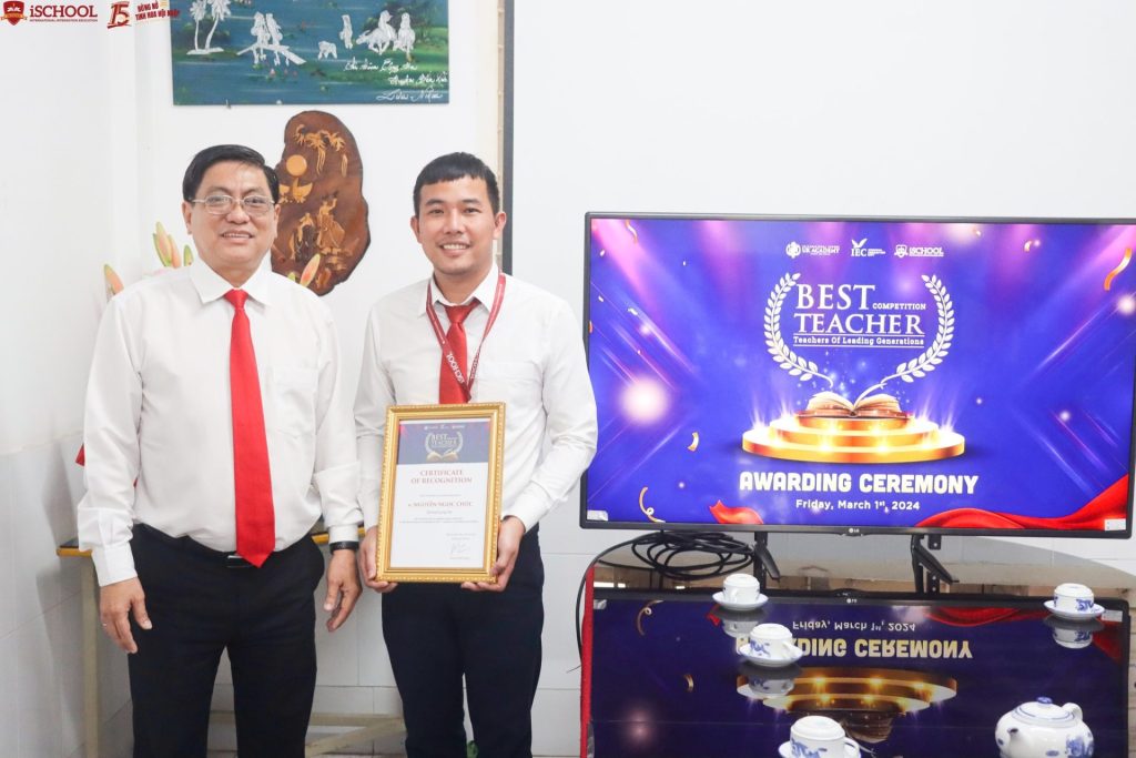 Vinh danh giáo viên đạt giải kỳ thi Best Teacher Competition cấp hệ thống iSchool, UKA và IEC