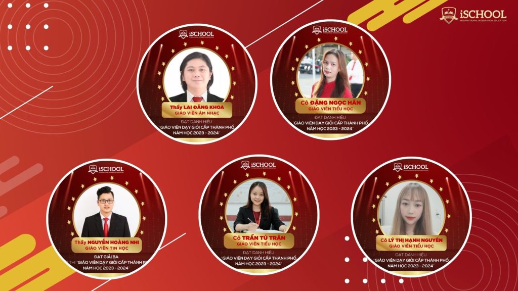 CHÚC MỪNG THÀNH TÍCH CỦA GIÁO VIÊN iSCHOOL SÓC TRĂNG TẠI HỘI THI GIÁO VIÊN DẠY GIỎI CẤP THÀNH PHỐ, NĂM HỌC 2023 – 2024