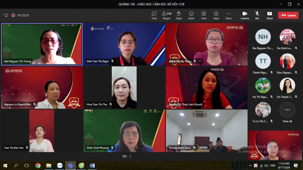 iSCHOOL QUẢNG TRỊ TĂNG CƯỜNG GIÁO DỤC NĂNG LỰC CẢM XÚC – XÃ HỘI CHO HỌC SINH!