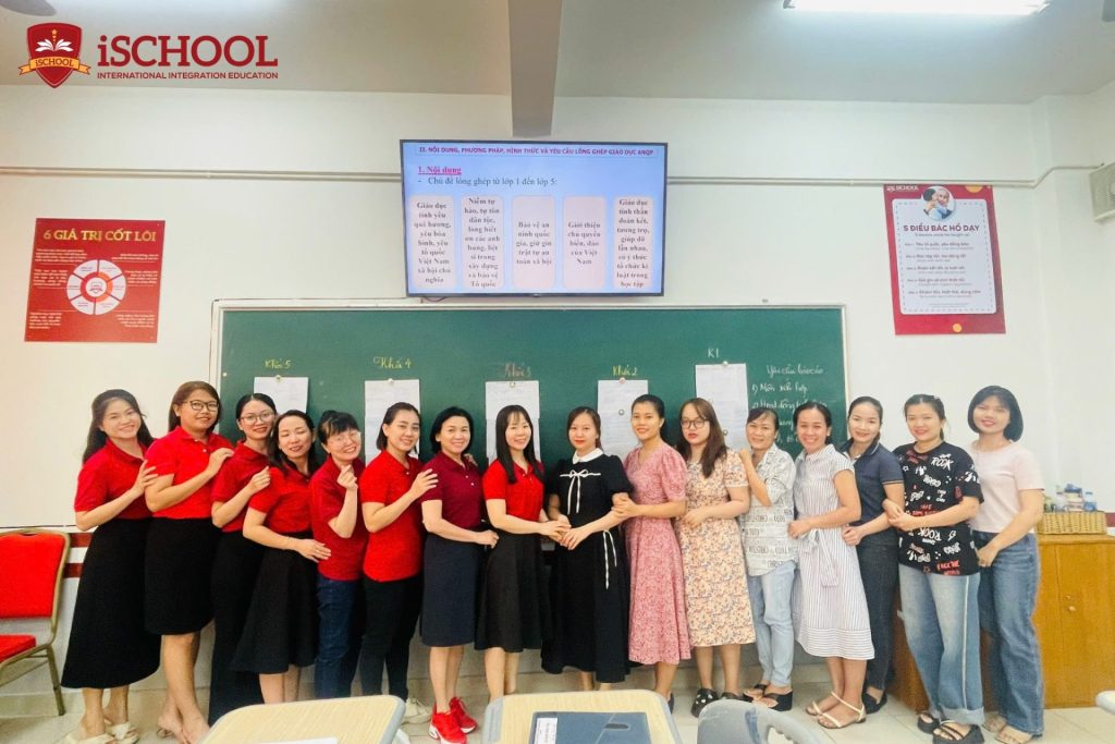 iSCHOOL NHA TRANG  TỔ CHỨC TẬP HUẤN THỰC HIỆN DẠY HỌC LỒNG GHÉP GIÁO DỤC QUỐC PHÒNG VÀ AN NINH VÀO CÁC MÔN HỌC CẤP TIỂU HỌC