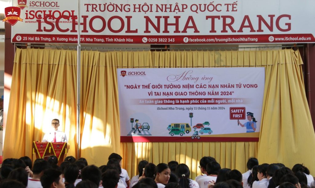 iSCHOOL NHA TRANG: HƯỞNG ỨNG “NGÀY THẾ GIỚI TƯỞNG NIỆM NẠN NHÂN TỬ VONG VÌ TAI NẠN GIAO THÔNG NĂM 2024”