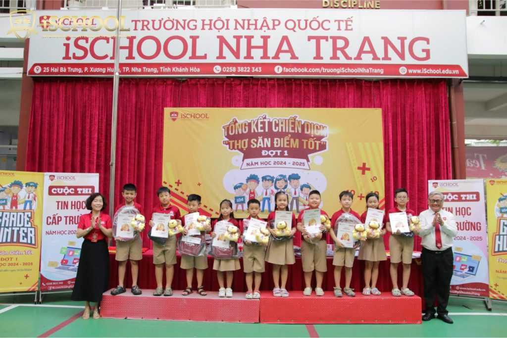 iSCHOOL NHA TRANG: CẤP TIỂU HỌC TỔNG KẾT CHIẾN DỊCH THỢ SĂN ĐIỂM TỐT, ĐỢT 1, NĂM HỌC 2024 – 2025 VÀ TRAO THƯỞNG CÁC HOẠT ĐỘNG CHÀO MỪNG 42 NĂM NGÀY NHÀ GIÁO VIỆT NAM