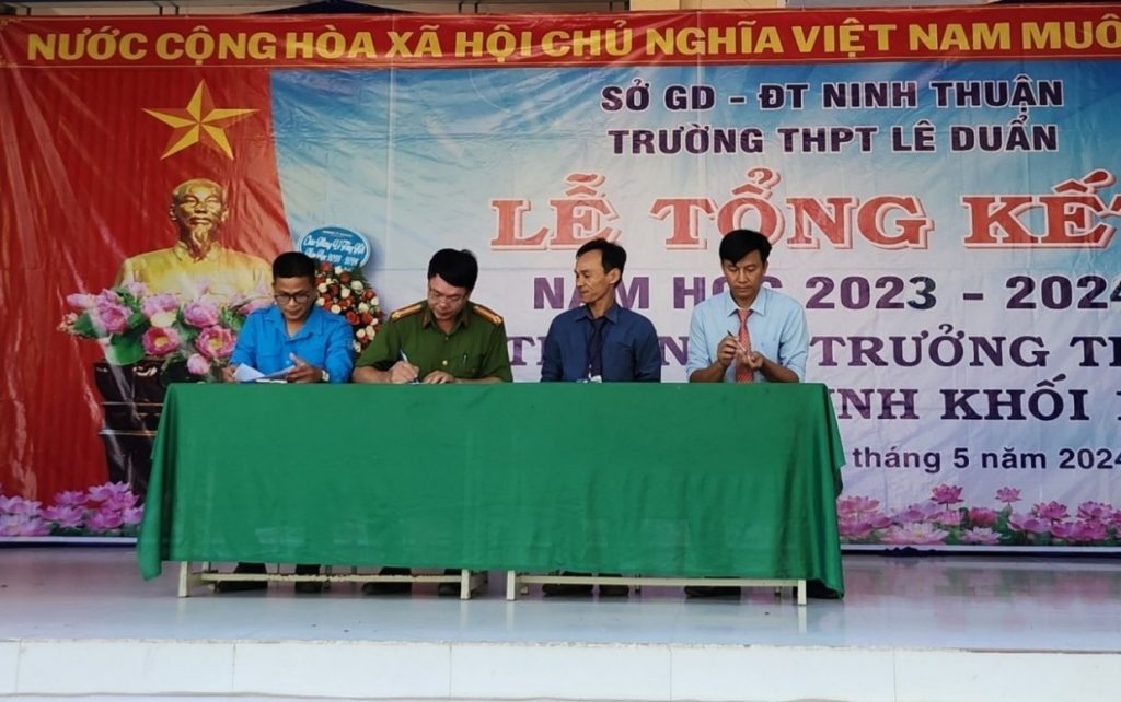 Trường Trung học phổ thông Lê Duẩn ở Ninh Thuận (Nguồn: Sưu tầm)
