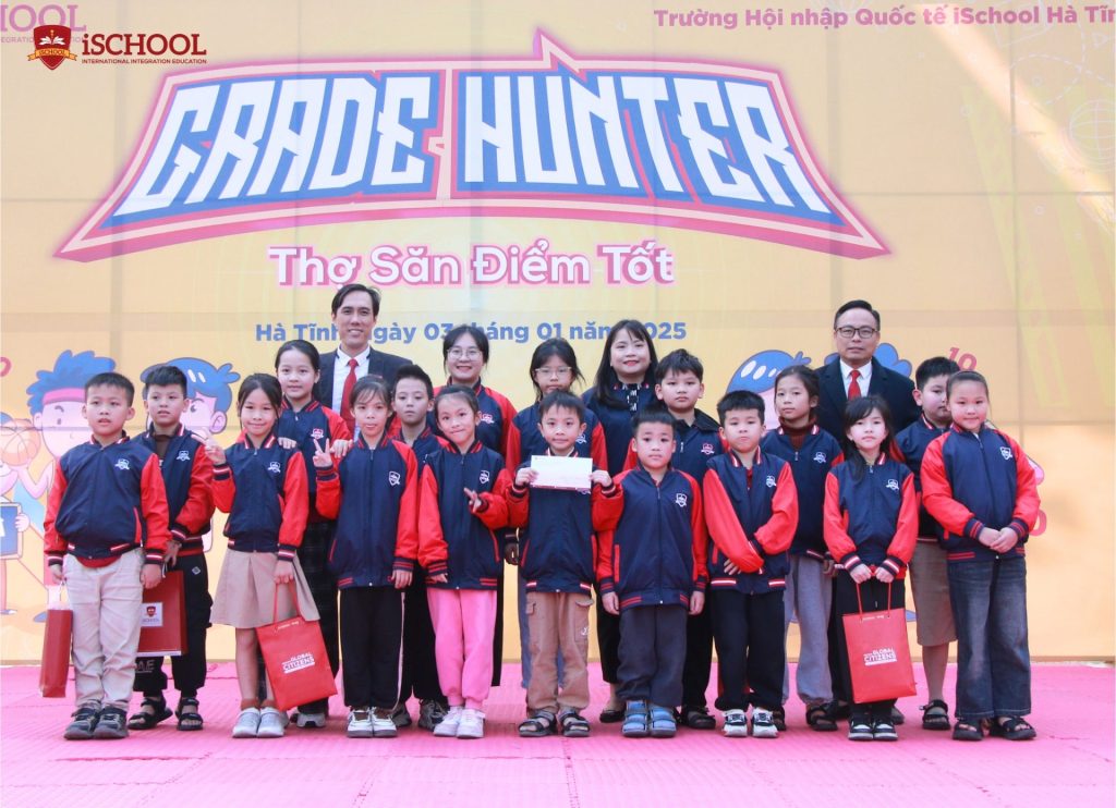 iSCHOOL HÀ TĨNH – TRAO GIẢI CHIẾN DỊCH ‘THỢ SĂN ĐIỂM TỐT – GRADE HUNTER 2024’ VÀ TỔNG KẾT HỌC KỲ I, NĂM HỌC 2024-2025