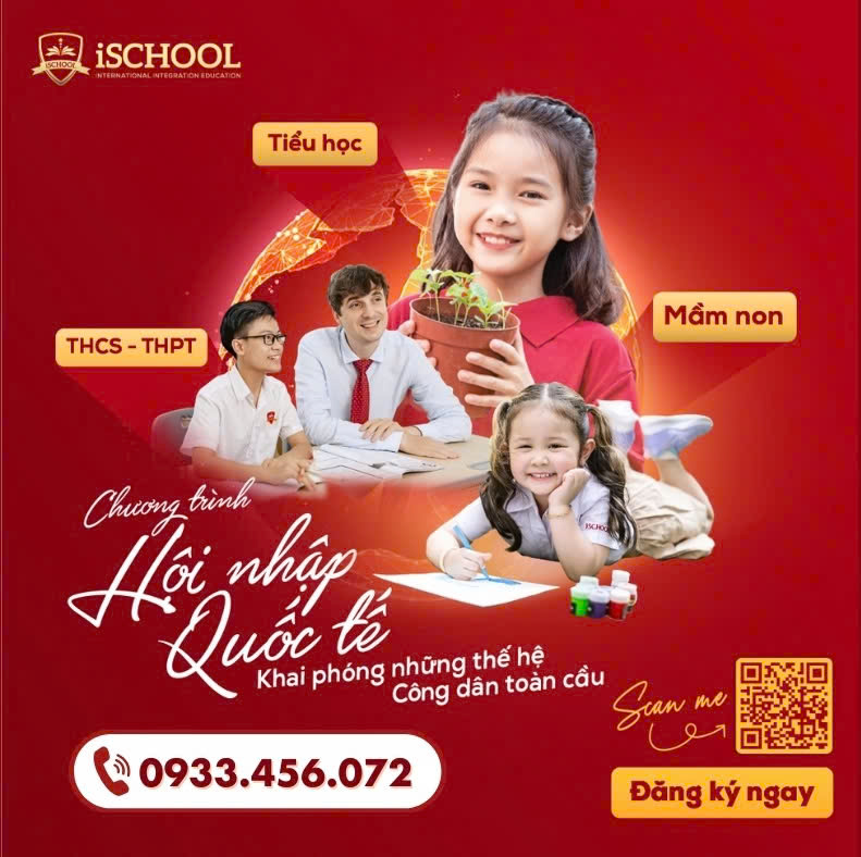 Trường Hội nhập Quốc tế iSchool Ninh Thuận: Thông báo Tuyển sinh Năm học 2025-2026