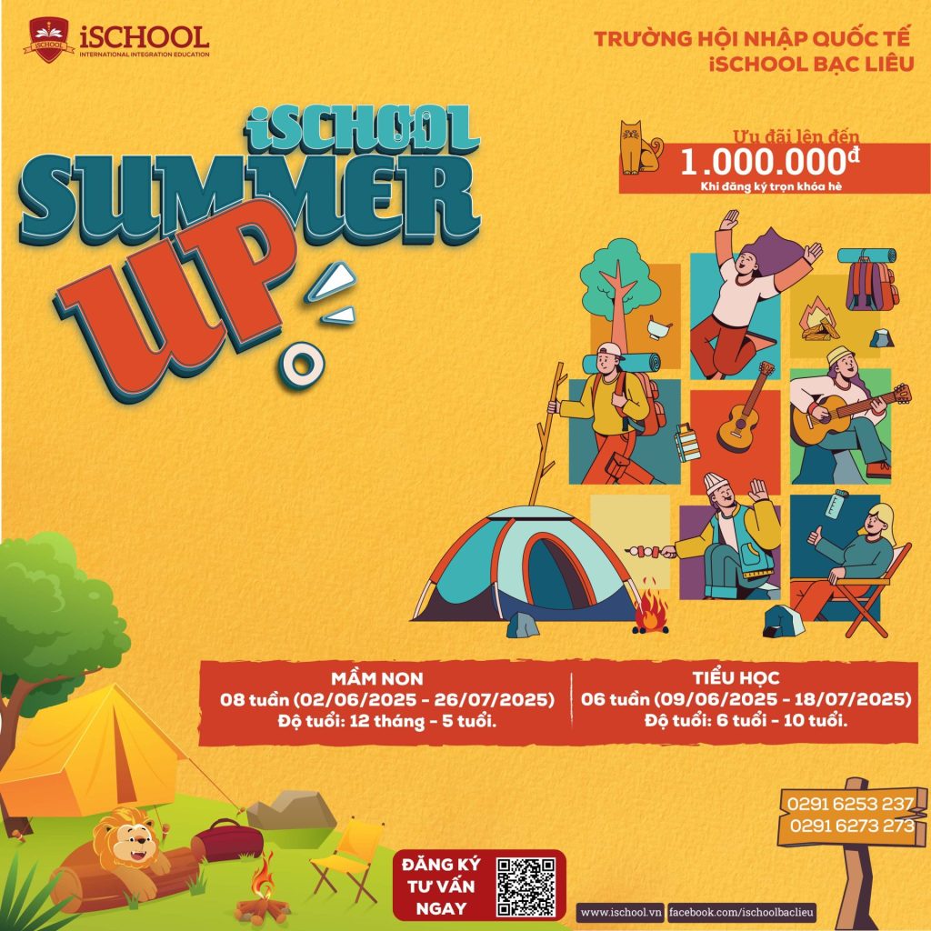 Khóa hè iSchool Bạc Liêu Summer Up 2025 chính thức quay trở lại – Mùa hè tuyệt vời!