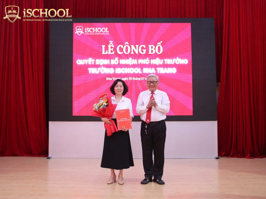 iSCHOOL NHA TRANG: QUYẾT ĐỊNH BỔ NHIỆM CÔ NGUYỄN THỊ LUYẾN – PHÓ HIỆU TRƯỞNG CHUYÊN MÔN CẤP TIỂU HỌC