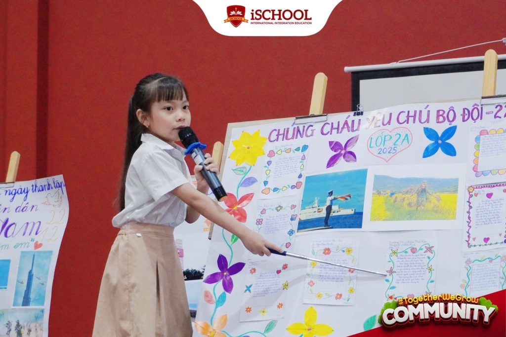 iSers Tiểu học iSchool Bạc Liêu kỷ niệm 81 năm Ngày thành lập Quân đội nhân dân Việt Nam