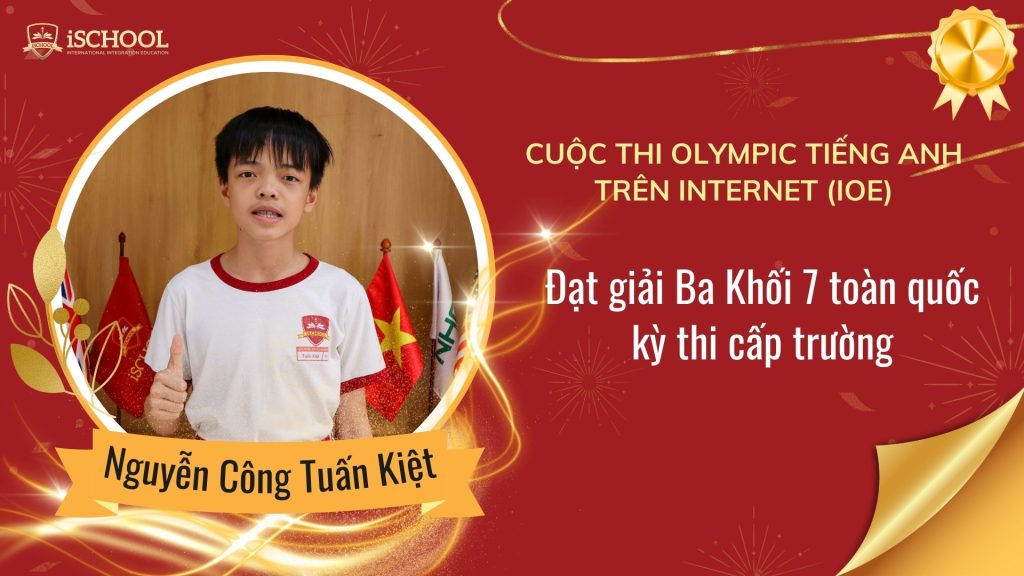 Vinh danh học sinh iSchool Ninh thuận đạt thành tích xuất sắc