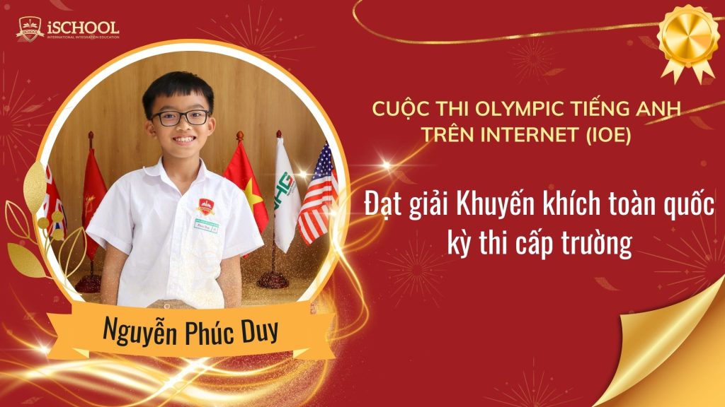 Vinh danh học sinh iSchool Ninh thuận đạt thành tích xuất sắc